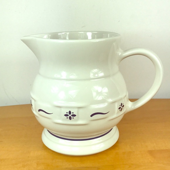 Longaberger Other - Longaberger🦋Pottery Blue Woven Traditions Pitcher